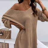 Plus Size Women's Knitted Sweater