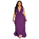 High Waist Crop-top  Plus Size Dress