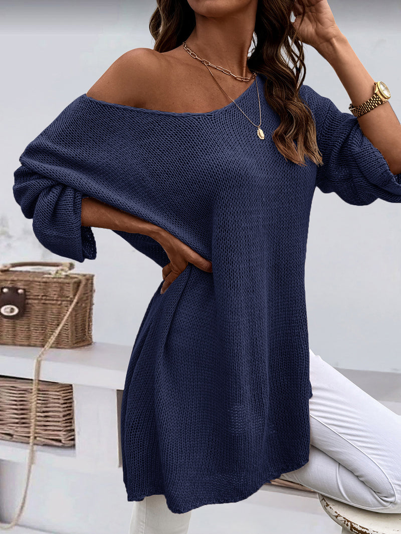 Plus Size Women's Knitted Sweater