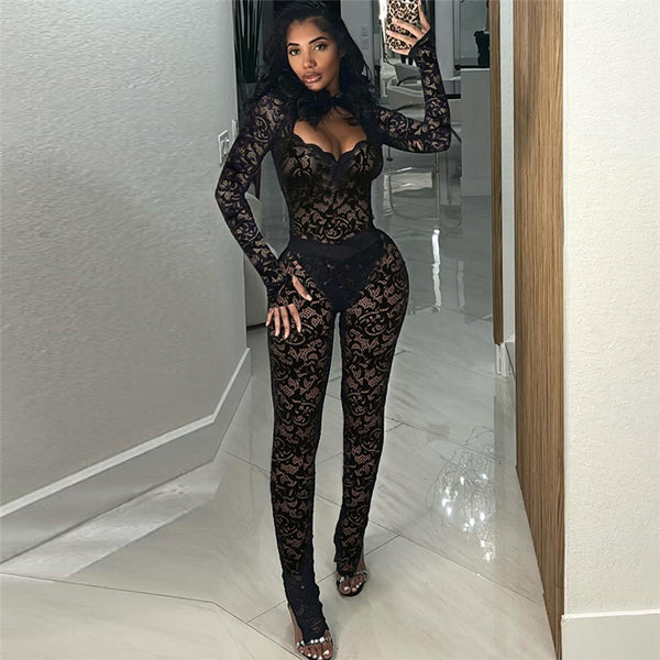 Lace See-through Slim Fit Sexy