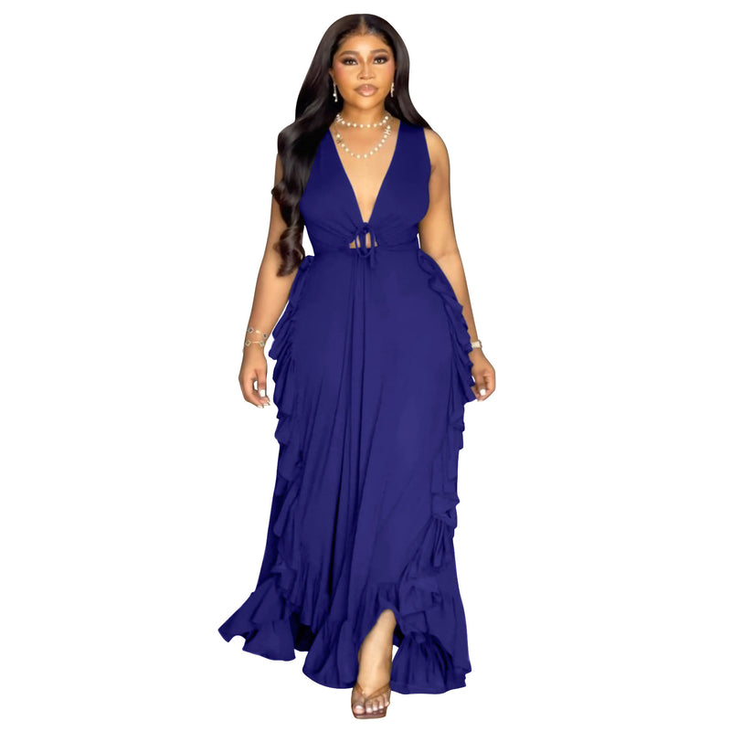 High Waist Crop-top  Plus Size Dress