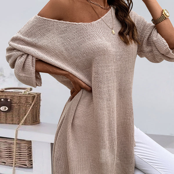 Plus Size Women's Knitted Sweater