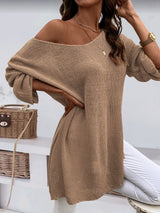 Plus Size Women's Knitted Sweater