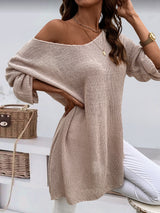 Plus Size Women's Knitted Sweater