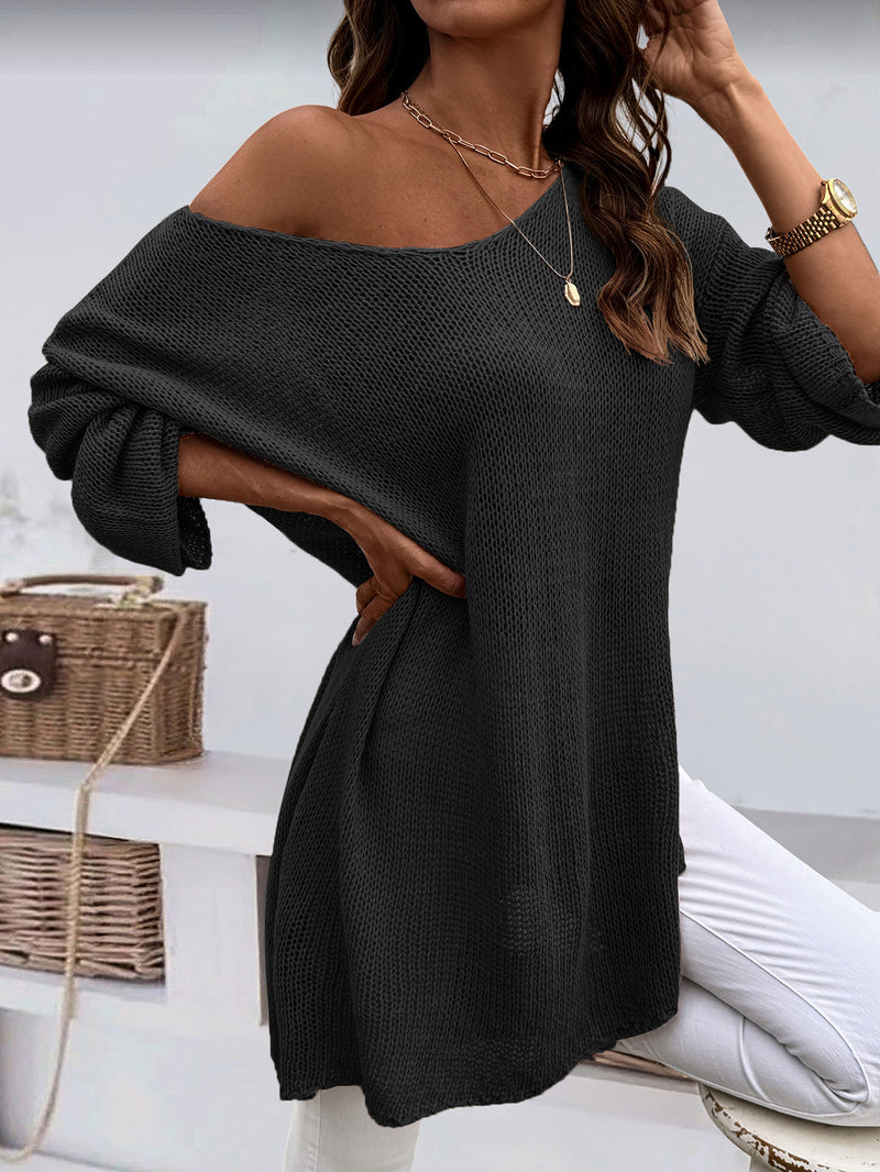Plus Size Women's Knitted Sweater